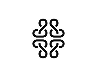 Abstract infinity concept luxury logo