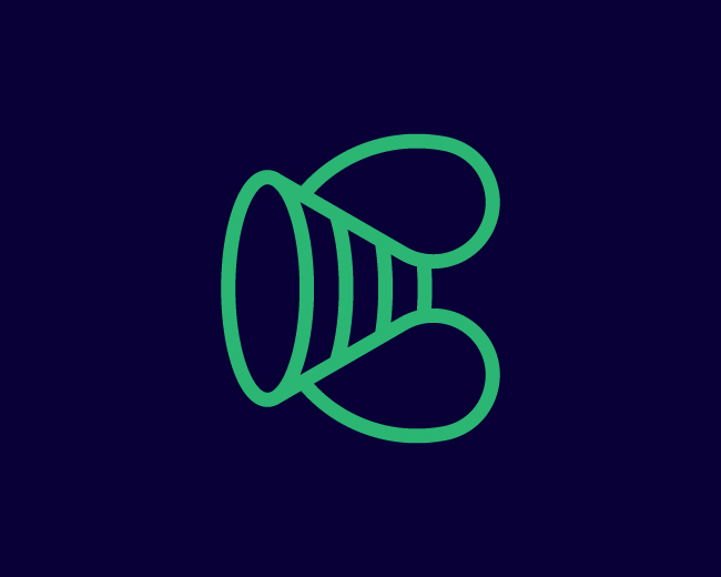 Confetti Letter C Logo