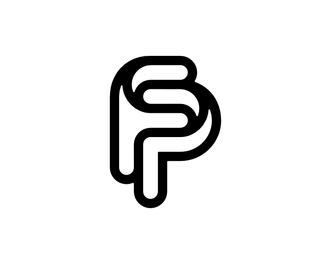 Letter FP PF Logo