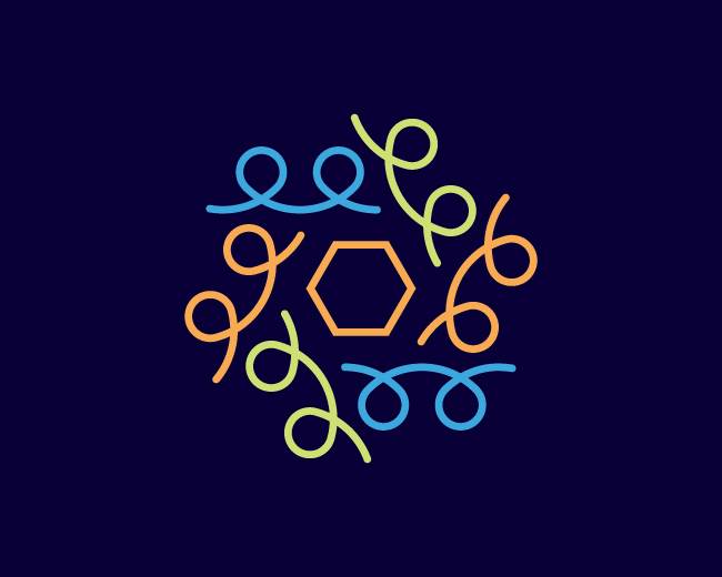 Abstract Confetti Logo