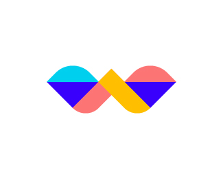 minimal letter W logo