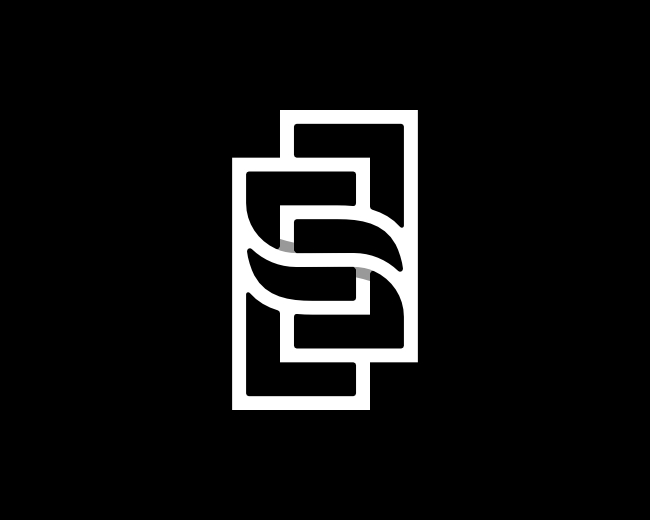 Letter E EE Logo