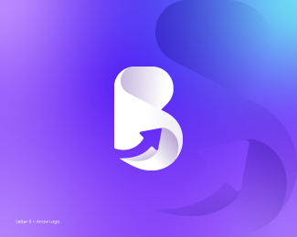 Letter B Arrow Logo.
