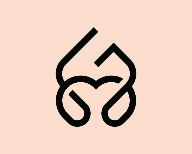 Modern G Heart Logo