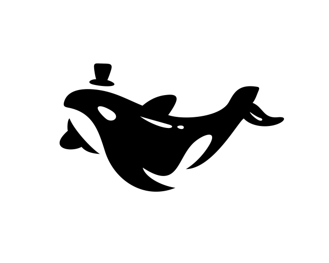 Orca Whale Classic Hat Logo