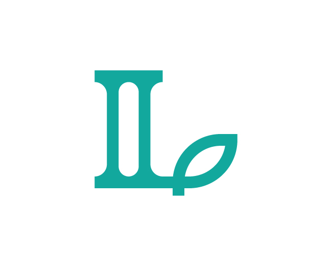 Elegant L Leaf Logo