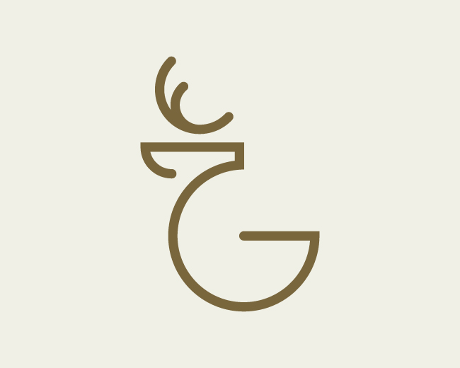 Modern G Deer Logo