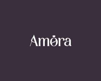 Amora logo for a women's clothing brand