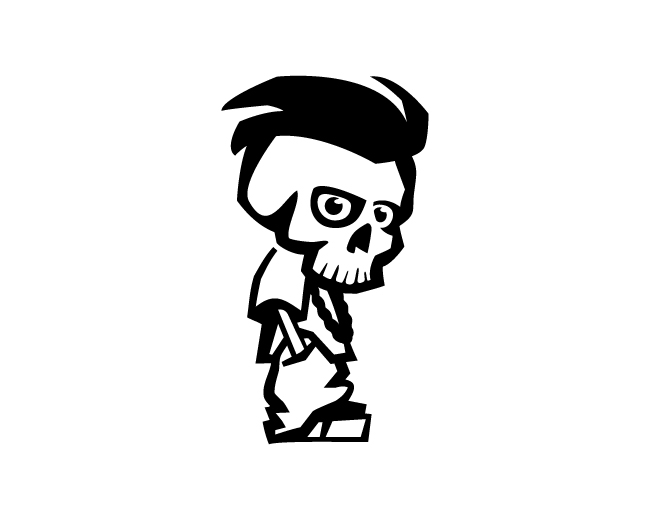 Baggy Jeans Skull Logo