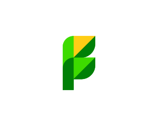 letter F or farm logo