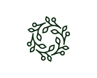 green leaf nature logo