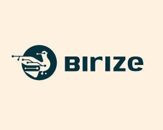Electronic Bird Logo Design