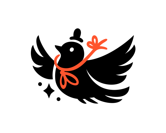 Pigeon Hat Tie Rope Logo