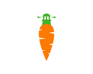 Healthy Carrot And Light House Logo