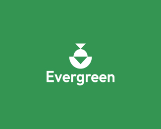 Evergreen vegetarian restaurant logo