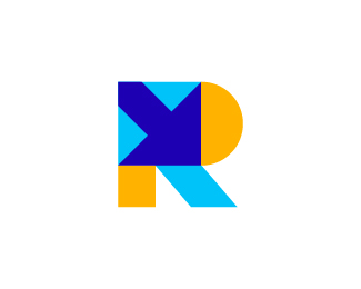 Letter R and arrow logo design