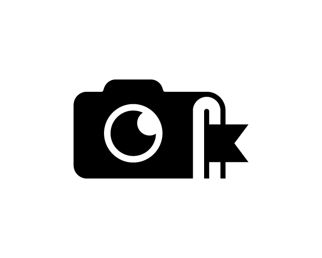 Minimalist Camera Book Logo