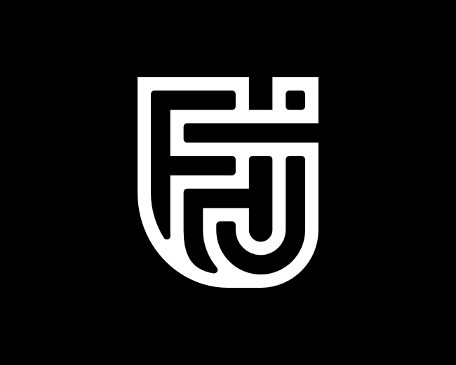 Letter FJ JF Logo