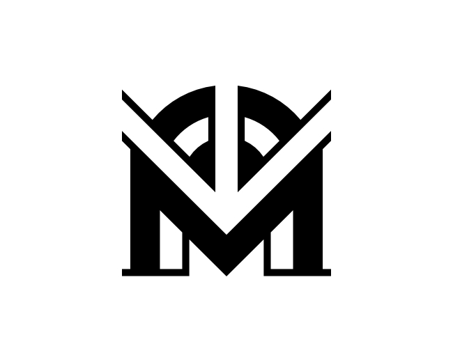 Letter AM MA Arrow Logo