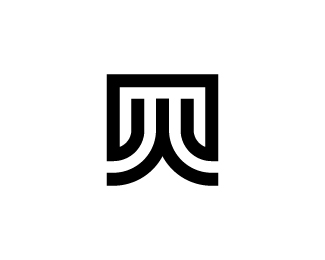 Letter W modern logo design