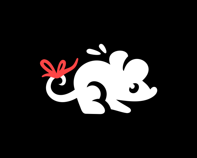 Mascot Banded Tail Rat Logo