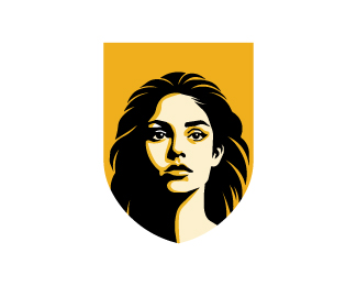 women shield logo or women window logo